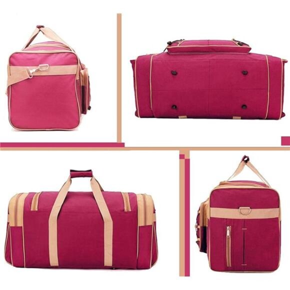 Travel Duffle Bags 26" Red Gold - Picture 4 of 7